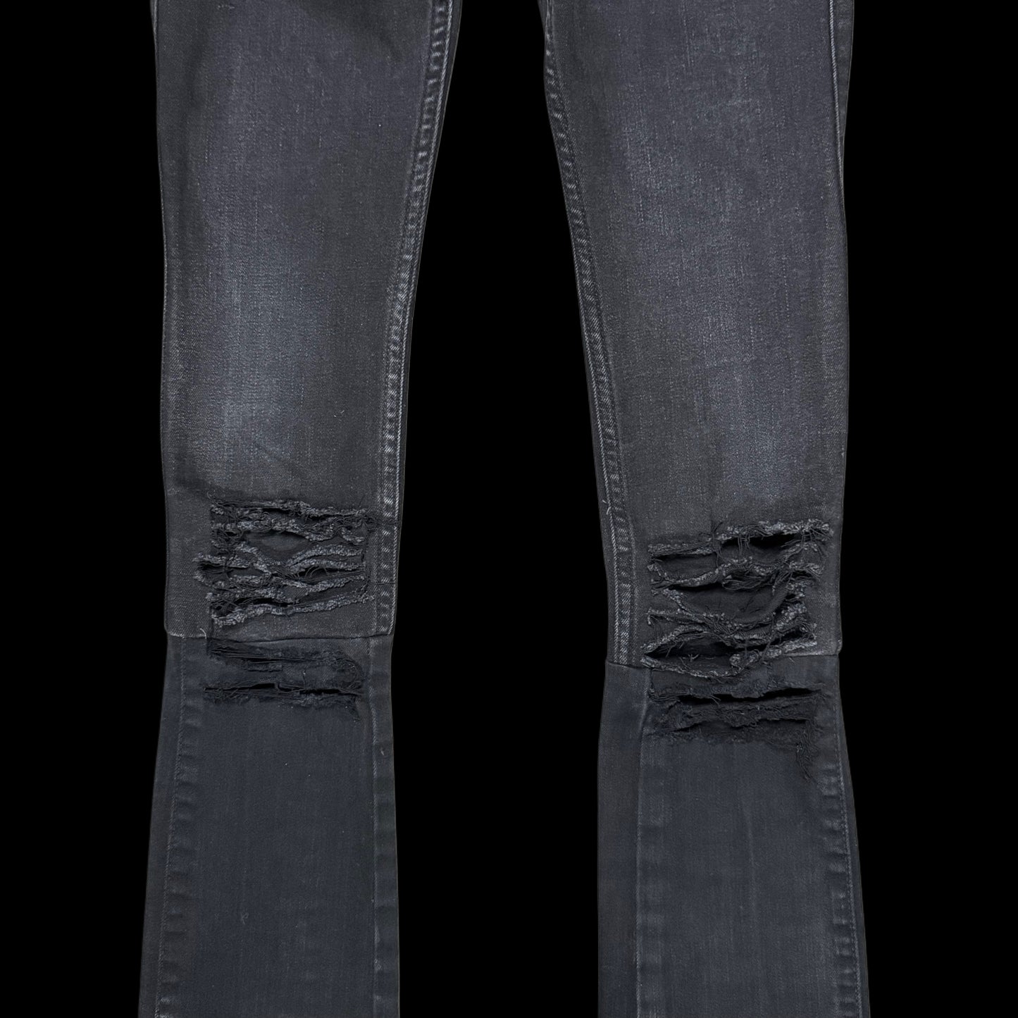 RRAGE Distressed Stacked Jeans